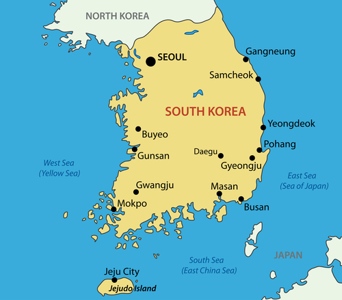 South Korea Map